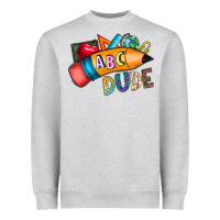 Heather Grey dude Heavyweight Sweatshirt - CowhideDigitalArt