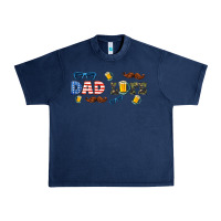Navy dad life  libbey glass Urban Heavy Tee - HRA Design Shop