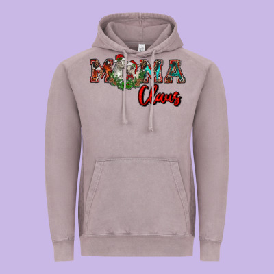 Mama Claus Vintage Hoodie Designed By Ranaportraitstore