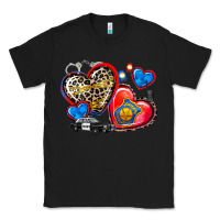 Black western leopard  police hearts Classic Tee - AdoDesignShop