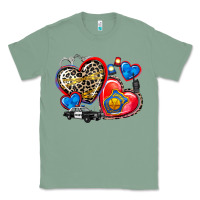 Sage western leopard  police hearts Classic Tee - AdoDesignShop