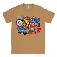 Toasted Coconut western leopard  police hearts Classic Tee - AdoDesignShop