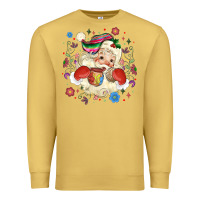 Antique Gold mexican christmas santa Premium Sweatshirt - MaliasSmallBusiness