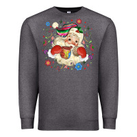 Charcoal Heather mexican christmas santa Premium Sweatshirt - MaliasSmallBusiness
