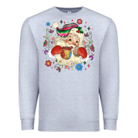 Heather Grey mexican christmas santa Premium Sweatshirt - MaliasSmallBusiness