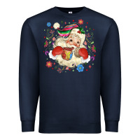 Navy mexican christmas santa Premium Sweatshirt - MaliasSmallBusiness