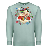 Seafoam mexican christmas santa Premium Sweatshirt - MaliasSmallBusiness
