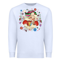 White mexican christmas santa Premium Sweatshirt - MaliasSmallBusiness