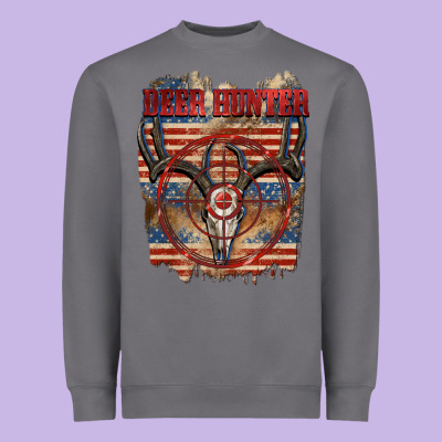 Deer Hunter 4th Of July Heavyweight Sweatshirt Designed By Cowgirlartshop