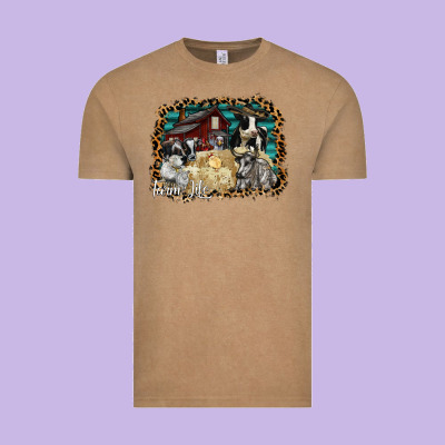 Farm Life 2 Vintage Tee Designed By Sublimationcraftshop