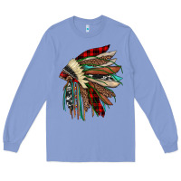 Colony Blue christmas indian headdress Long Sleeve Tee - JahusDesignShop