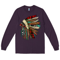 Plum christmas indian headdress Long Sleeve Tee - JahusDesignShop