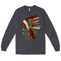 Smoke christmas indian headdress Long Sleeve Tee - JahusDesignShop
