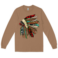 Toasted Coconut christmas indian headdress Long Sleeve Tee - JahusDesignShop