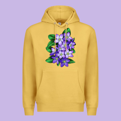 Mayflower Plant Illustrations Premium Hoodie Designed By Lillyallendesigns