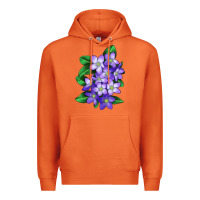 Carrot Mayflower Plant Illustrations Premium Hoodie - LillyAllenDesigns
