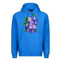 True Royal Mayflower Plant Illustrations Premium Hoodie - LillyAllenDesigns