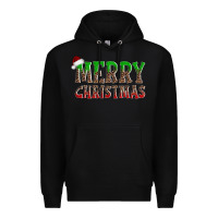 Black merry christmas Premium Hoodie - AdoDesignShop