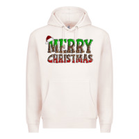Pale Pink merry christmas Premium Hoodie - AdoDesignShop