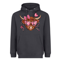 Smoke valentines day long haired cow Heavyweight Hoodie - MaliasSmallBusiness