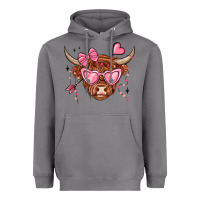 Storm valentines day long haired cow Heavyweight Hoodie - MaliasSmallBusiness