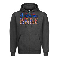 Charcoal Heather american babe Zipper Hoodie - LillyAllenDesigns