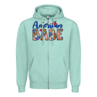 Seafoam american babe Zipper Hoodie - LillyAllenDesigns