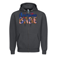Smoke american babe Zipper Hoodie - LillyAllenDesigns