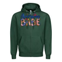 Sports Green american babe Zipper Hoodie - LillyAllenDesigns