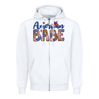 White american babe Zipper Hoodie - LillyAllenDesigns