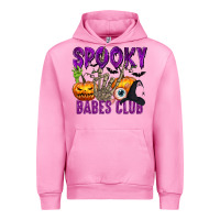 Fuchsia Pink Spooky babes club Urban Hoodie - texasbilliewilder
