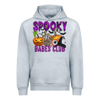 Heather Grey Spooky babes club Urban Hoodie - texasbilliewilder