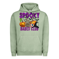 Pigment Oil Green Spooky babes club Urban Hoodie - texasbilliewilder