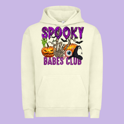 Spooky Babes Club Urban Hoodie Designed By Texasbilliewilder