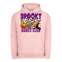 Pigment Salmon Spooky babes club Urban Hoodie - texasbilliewilder
