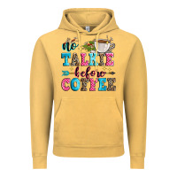 Vintage Mustard no talkie before coffee Vintage Hoodie - Zillion Design Studio
