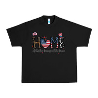 Black home of the free beacuse of the brave Urban Heavy Tee - CowhideDigitalArt