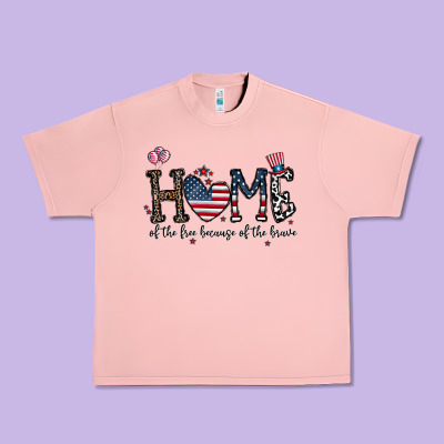 Home Of The Free Beacuse Of The Brave Urban Heavy Tee Designed By Cowhidedigitalart
