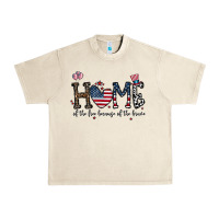 Sandshell home of the free beacuse of the brave Urban Heavy Tee - CowhideDigitalArt