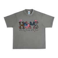 Tornado home of the free beacuse of the brave Urban Heavy Tee - CowhideDigitalArt