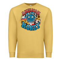 Antique Gold American honey smiley Premium Sweatshirt - NancyCooperArtShop