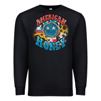 Black American honey smiley Premium Sweatshirt - NancyCooperArtShop