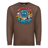 Chestnut American honey smiley Premium Sweatshirt - NancyCooperArtShop