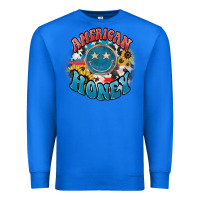 True Royal American honey smiley Premium Sweatshirt - NancyCooperArtShop