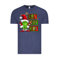 Vintage Denim ho ho no christmas gnomes Vintage Tee - FaDigitalArtStudio