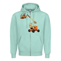 Seafoam Boom Lift Zipper Hoodie - LillyAllenDesigns