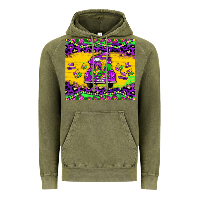 Mardi Gras Truck Tumbler Vintage Hoodie by JahusDesignShop | Teevron