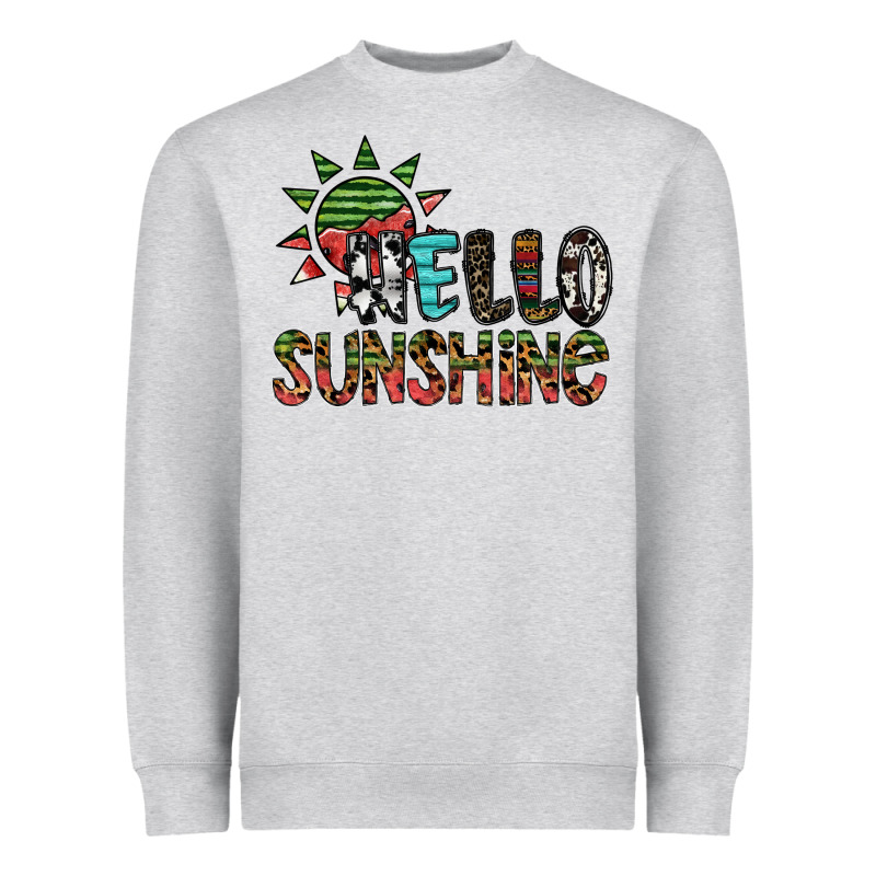 Hello Sunshine Heavyweight Sweatshirt by SublimationCraftShop | Teevron