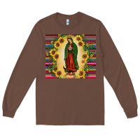 Chestnut our lady of guadalupe Long Sleeve Tee - JahusDesignShop