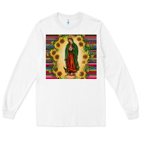 White our lady of guadalupe Long Sleeve Tee - JahusDesignShop